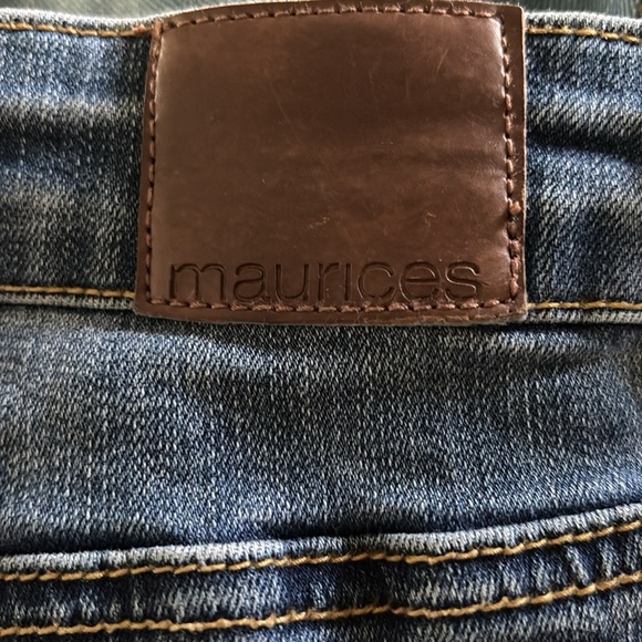 Maurices Stretch Straight Leg Jean Sz 12 Med Wash Mid Rise Med Wash Cotton Blend - Picture 4 of 7